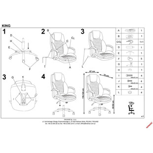 Fotel gabinetowy King II Halmar - Komfort i styl w biurze