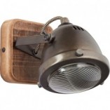 Kinkiet industrialny Carmen | Stal, drewno | Brilliant