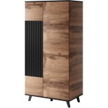 Szafa Random Halmar: Nowoczesny design, dąb wotan/czarny | Sklep meblowy