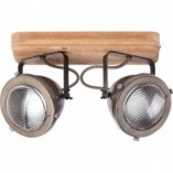 Plafon industrialny Carmen II | Drewno i Stal | Brilliant