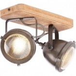 Plafon industrialny Carmen II | Drewno i Stal | Brilliant