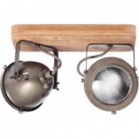 Plafon industrialny Carmen II | Drewno i Stal | Brilliant
