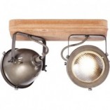 Plafon industrialny Carmen II | Drewno i Stal | Brilliant