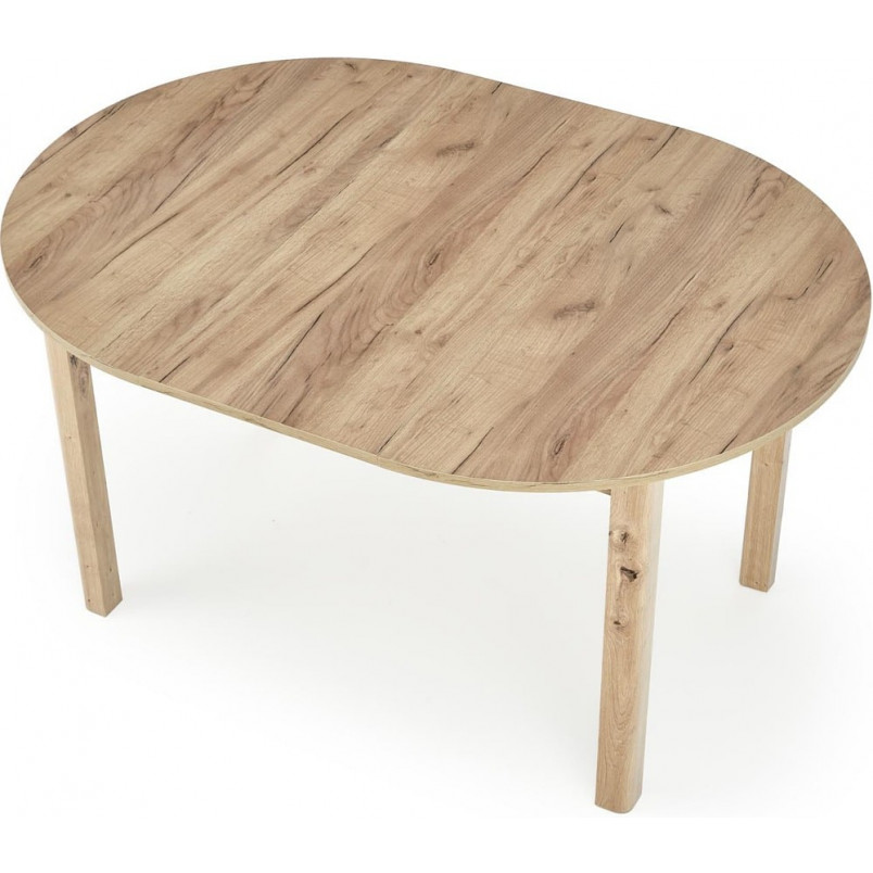 Stół okrągły rozkładany Ringo 102cm dąb craft Halmar