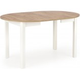 Stół okrągły rozkładany Ringo | Halmar | Dąb Craft / Biały