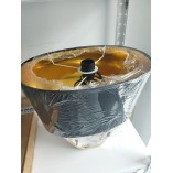 Lampa stołowa glamour Taba 38 | Czarny/Złoty - OUTLET