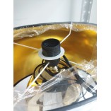 Lampa stołowa glamour Taba 38 | Czarny/Złoty - OUTLET