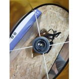 Lampa stołowa glamour Taba 38 | Czarny/Złoty - OUTLET