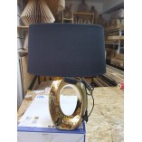 Lampa stołowa glamour Taba 38 | Czarny/Złoty - OUTLET