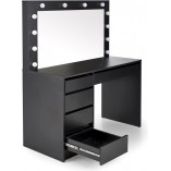 Toaletka Hollywood XL Halmar | 120x55cm, czarna | Sklep z meblami