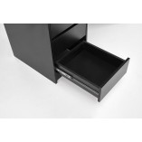 Toaletka Hollywood XL Halmar | 120x55cm, czarna | Sklep z meblami