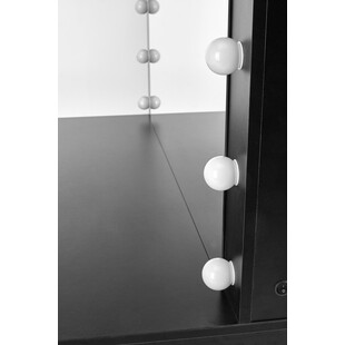Toaletka Hollywood XL Halmar | 120x55cm, czarna | Sklep z meblami