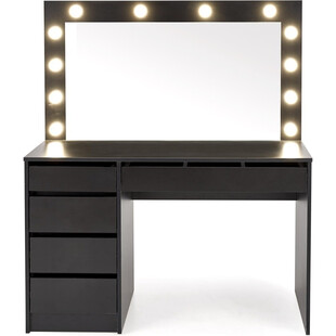 Toaletka Hollywood XL Halmar | 120x55cm, czarna | Sklep z meblami