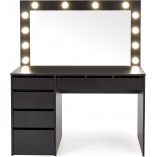 Toaletka Hollywood XL Halmar | 120x55cm, czarna | Sklep z meblami