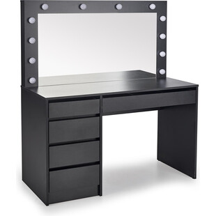 Toaletka Hollywood XL Halmar | 120x55cm, czarna | Sklep z meblami