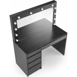 Toaletka Hollywood XL Halmar | 120x55cm, czarna | Sklep z meblami