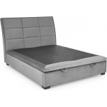 Łóżko welurowe 160x200 szare Halmar Continental II - z pojemnikiem