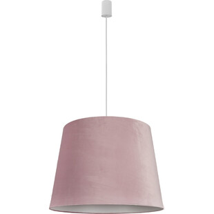 Lampa wisząca welurowa Cone Różowa [OUTLET] - Odkryj elegancję!