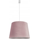 Lampa wisząca welurowa Cone Różowa [OUTLET] - Odkryj elegancję!