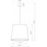 Lampa wisząca welurowa Cone Różowa [OUTLET] - Odkryj elegancję!