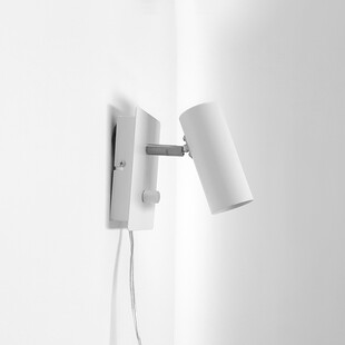 Kinkiet Barcelona biały [OUTLET] - Ściemniacz, wtyczka
