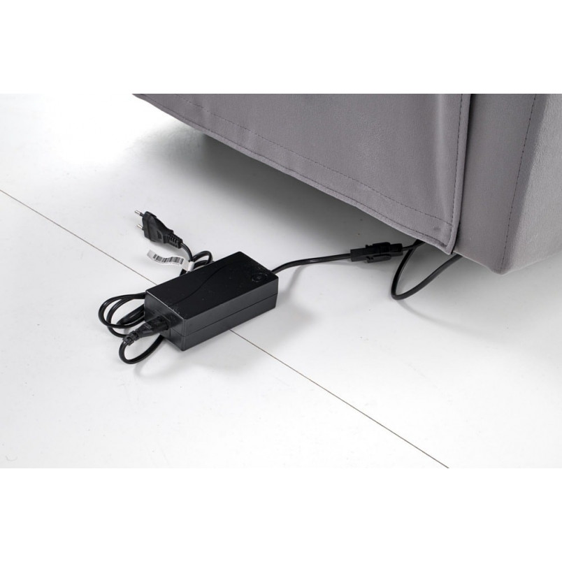 Fotel rozkładany elektryczny Halmar Semir Velvet - Komfort i USB