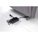 Fotel rozkładany elektryczny Halmar Semir Velvet - Komfort i USB