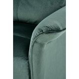 Fotel rozkładany elektryczny Semir Velvet zielony | Halmar