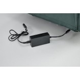 Fotel rozkładany elektryczny Semir Velvet zielony | Halmar