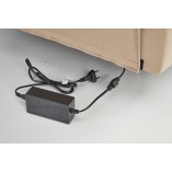 Fotel rozkładany elektryczny Halmar Semir Velvet beżowy | Komfort i USB