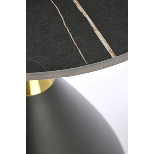 Stolik boczny Scalita Halmar: Elegancki design, czarny marmur