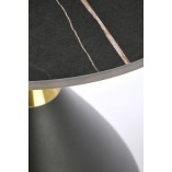 Stolik boczny Scalita Halmar: Elegancki design, czarny marmur