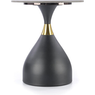 Stolik boczny Scalita Halmar: Elegancki design, czarny marmur