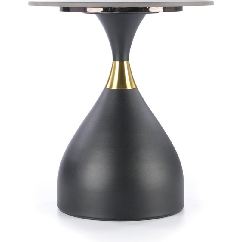 Stolik boczny Scalita Halmar: Elegancki design, czarny marmur