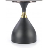 Stolik boczny Scalita Halmar: Elegancki design, czarny marmur