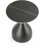 Stolik boczny Scalita Halmar: Elegancki design, czarny marmur