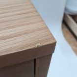 [OUTLET] Szafka nocna z szufladą Liz dąb / czarny