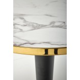 Stół glamour Morata 79cm - Biały marmur, Halmar | Kup teraz!
