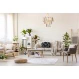 Lampa wisząca Arwena 80cm złota - MaxLight | Glamour