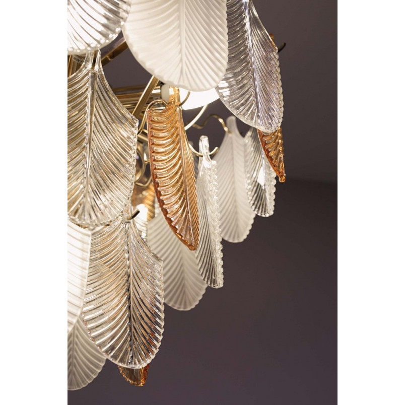 Lampa wisząca Arwena 80cm złota - MaxLight | Glamour