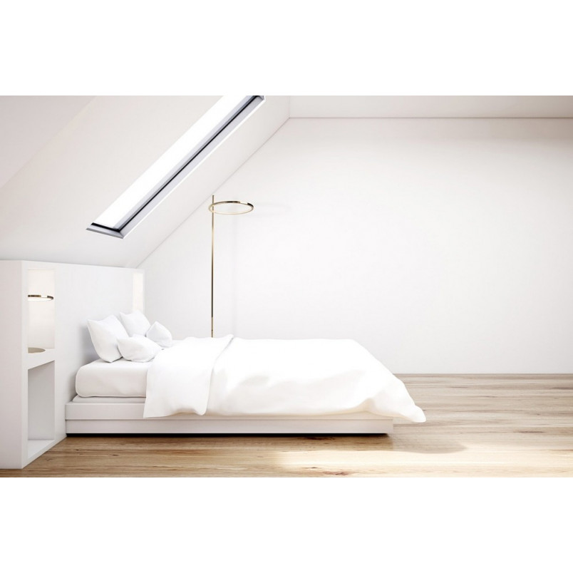 Lampa podłogowa glamour Lozanna LED złota MaxLight | Sklep