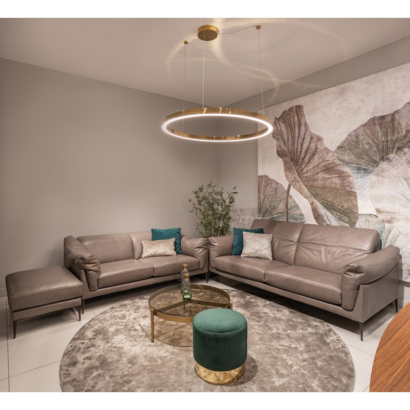 Lampa Wisząca Glamour Złota LED 110cm - MaxLight | Nowoczesne Oświetlenie