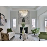 Lampa wisząca Monaco kryształowa złota | MaxLight - Elegancki design