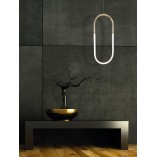 Olivia LED MaxLight: Złota lampa wisząca nowoczesna