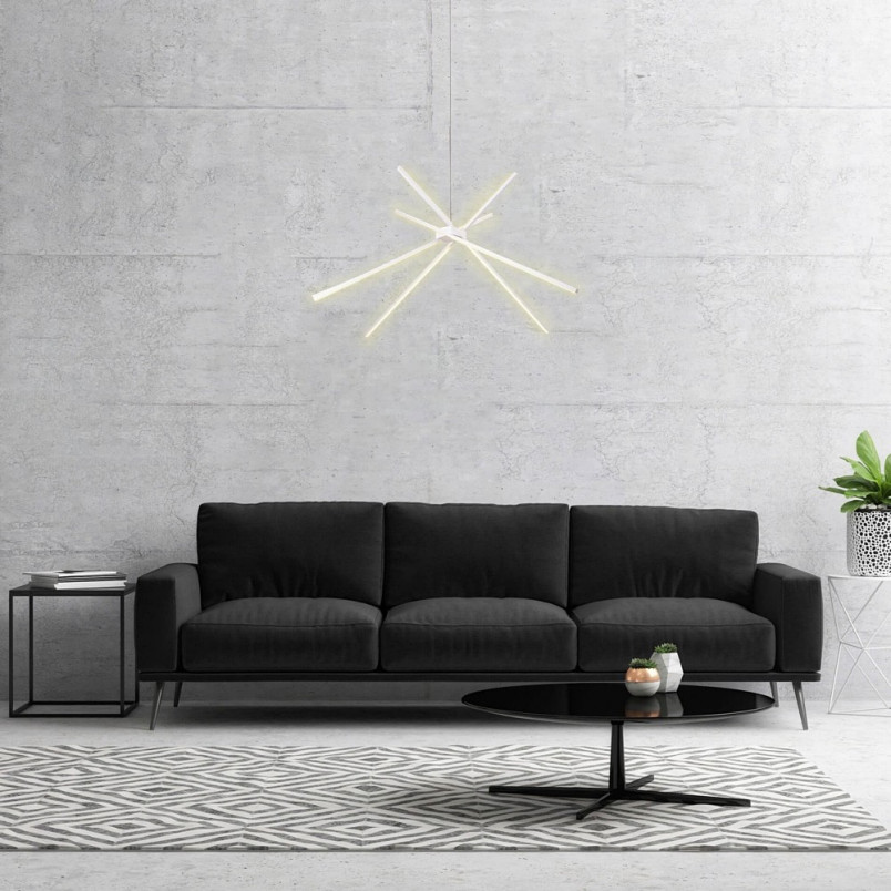 Lampa Spider LED biała | Nowoczesny Żyrandol MaxLight