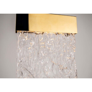 Lampa Wisząca Glamour Vetro Złota LED MaxLight | Salon, Jadalnia