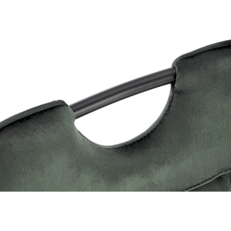 Krzesło welurowe K521 Velvet ciemnozielone Halmar