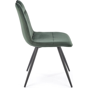 Krzesło welurowe K521 Velvet ciemnozielone Halmar