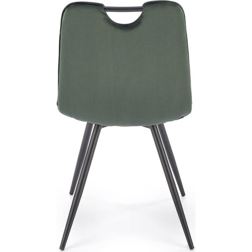 Krzesło welurowe K521 Velvet ciemnozielone Halmar