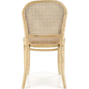 Krzesło drewniane Halmar K502 - rattan, styl boho | Sklep mebli